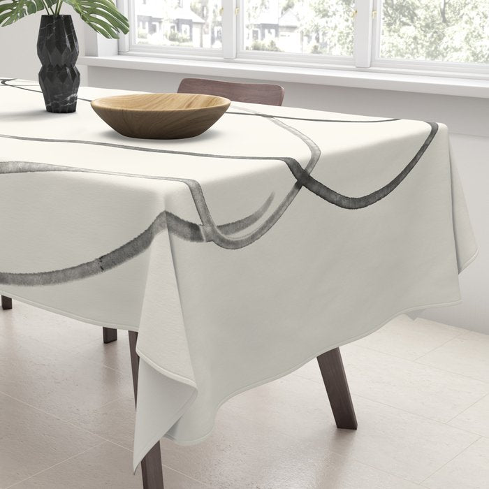 Minimal Abstract Line Art 2 Tablecloth Gallery Image 3