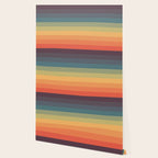 Colorful Retro Striped Rainbow Wallpaper Gallery Image 2
