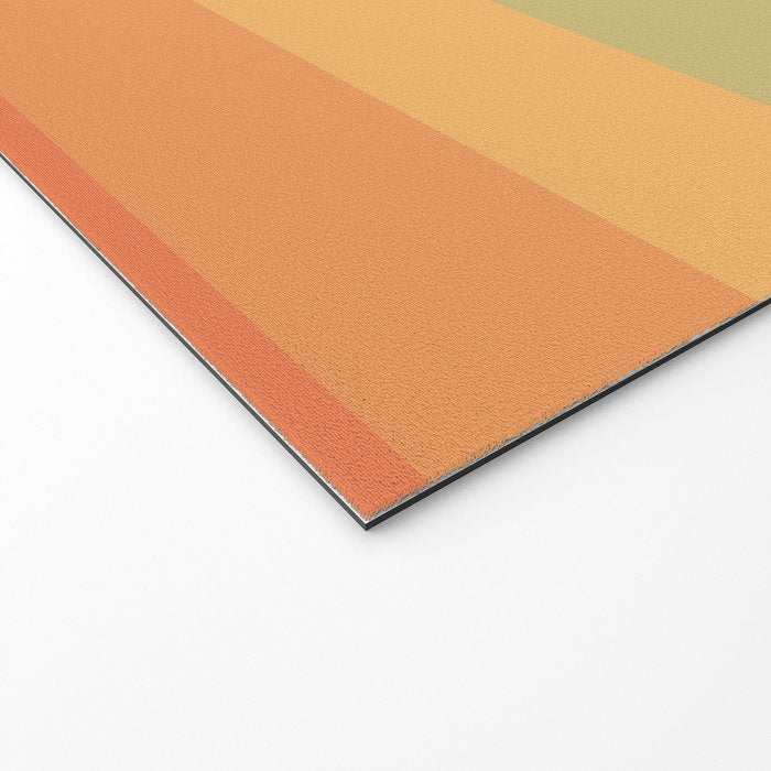 Colorful Retro Striped Rainbow Welcome Mat Gallery Image 2