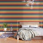 Colorful Retro Striped Rainbow Wallpaper Gallery Image 3