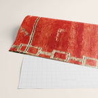 Vintage Red Moroccan Rug Print Wrapping Paper Gallery Image 2
