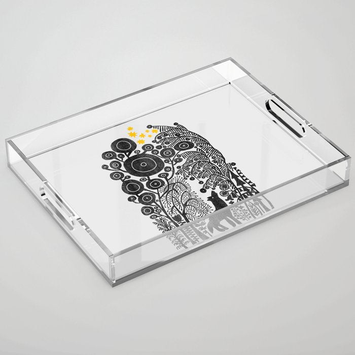 Green lapse Acrylic Tray Gallery Image 1