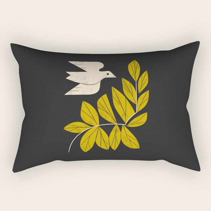 Dove and Branch Rectangular Pillow Gallery Image 2