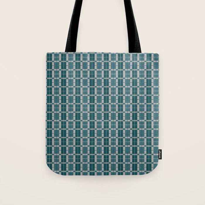 Woven Checker Tote Bag Gallery Image 1