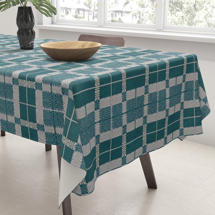 Woven Checker Tablecloth Gallery Image 3