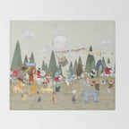 the great parade Throw Blanket Gallery Image 2