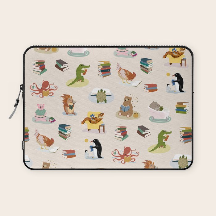 Animal Readers Laptop Sleeve Gallery Image 1