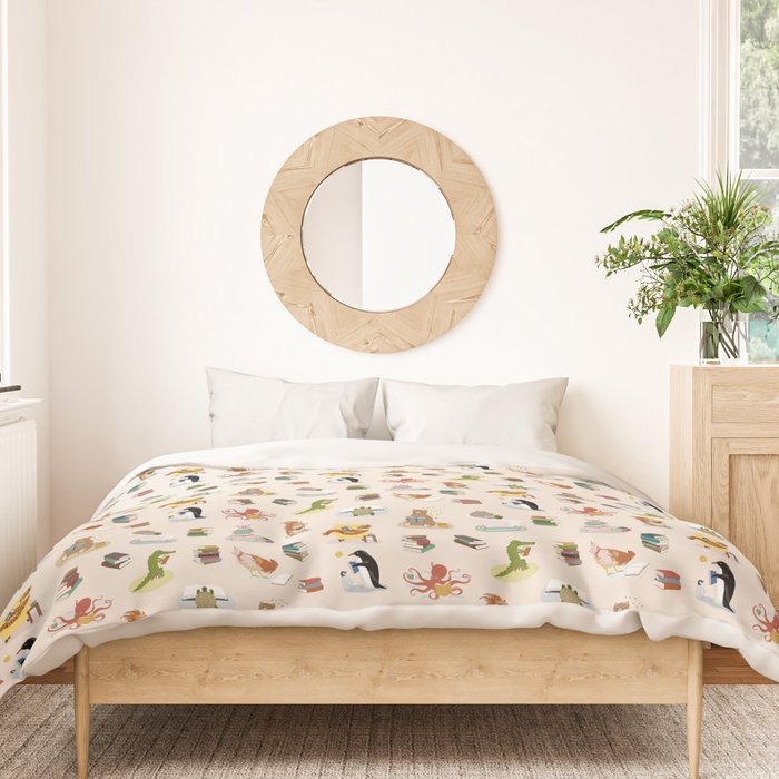 Animal Readers Duvet Cover Gallery Image 3