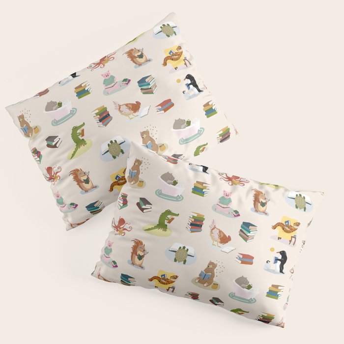 Animal Readers Pillow Sham Gallery Image 1