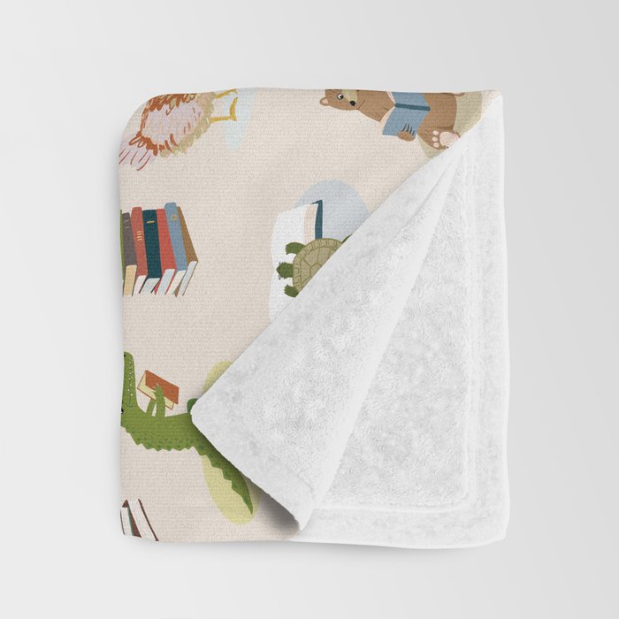 Animal Readers Throw Blanket Gallery Image 3