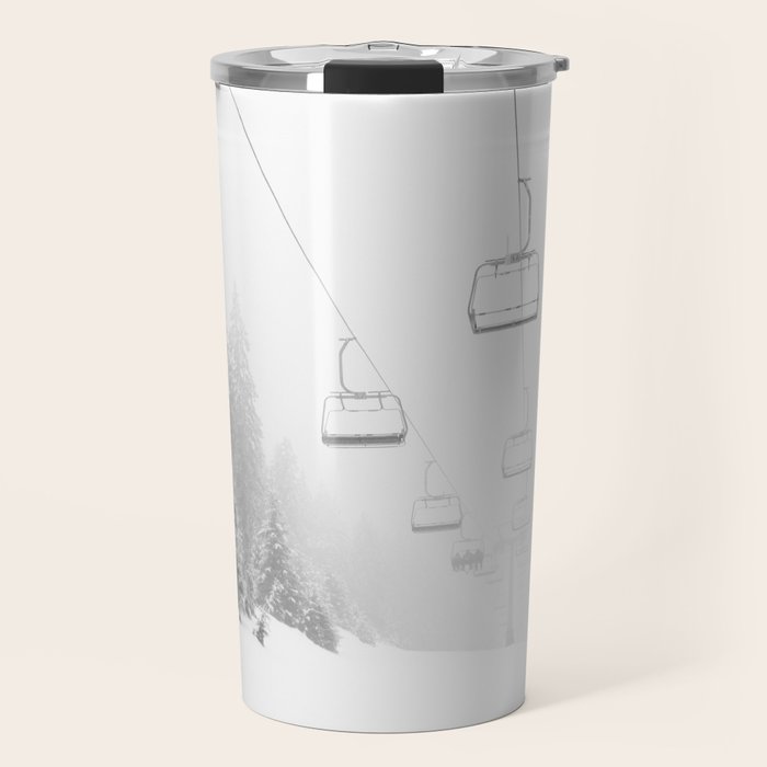 Ski Gondolas - Ski Lift Travel Mug Gallery Image 1