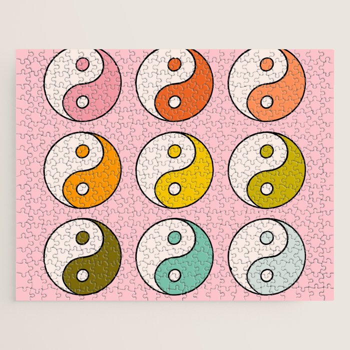 Rainbow Yin Yang Jigsaw Puzzle Gallery Image 1