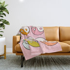 Rainbow Yin Yang Throw Blanket Gallery Image 1
