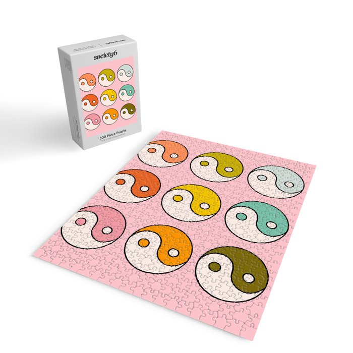 Rainbow Yin Yang Jigsaw Puzzle Gallery Image 2
