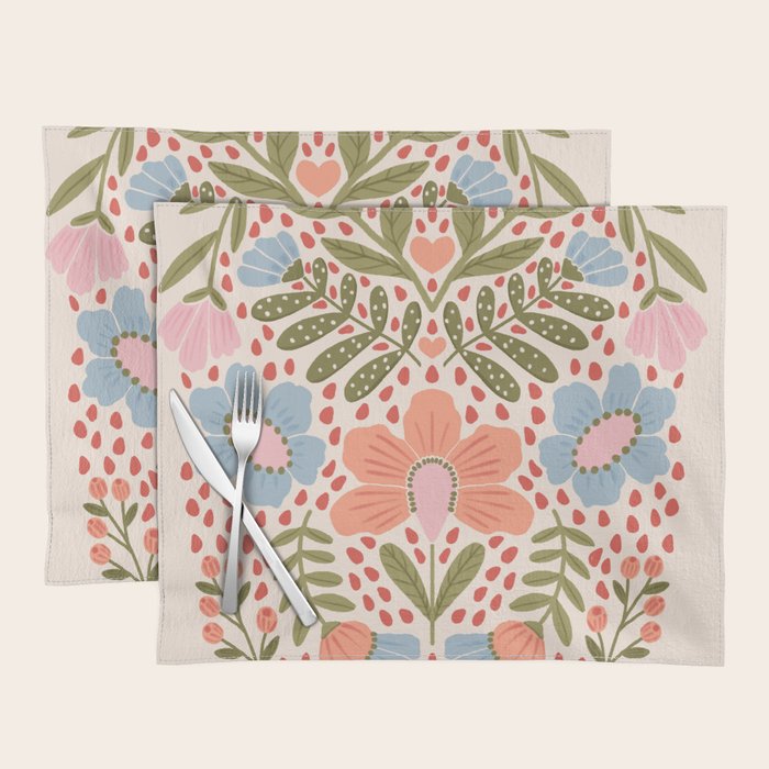Spring Folksy Flower  Placemat Gallery Image 1