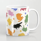 Rainbow Kittens Pattern Coffee Mug Gallery Image 1