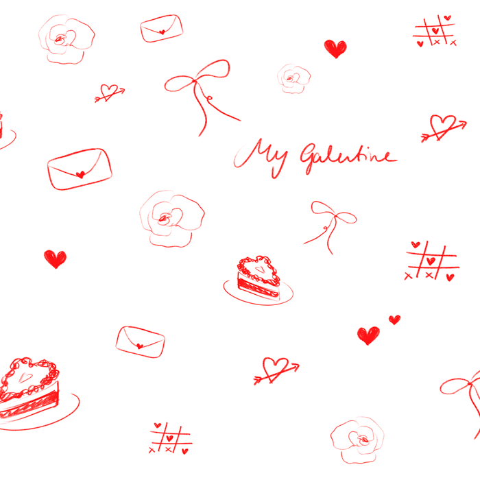 Galentine's Pattern Coffee Mug Gallery Image 2