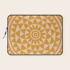 Geometric Yellow Sun  Laptop Sleeve Gallery Image 1