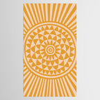 Geometric Yellow Sun  Tablecloth Gallery Image 2