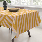 Geometric Yellow Sun  Tablecloth Gallery Image 3