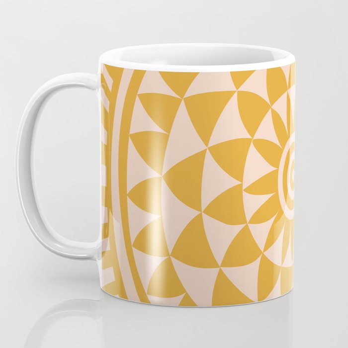 Geometric Yellow Sun  Coffee Mug Gallery Image 3