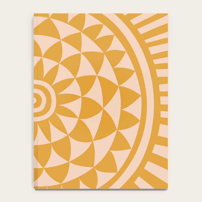 Geometric Yellow Sun  Notebook Gallery Image 4