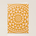 Geometric Yellow Sun  Stationery Card Gallery Image 2