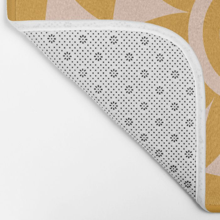 Geometric Yellow Sun  Bath Mat Gallery Image 2