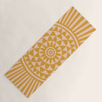 Geometric Yellow Sun  Yoga Mat Gallery Image 1