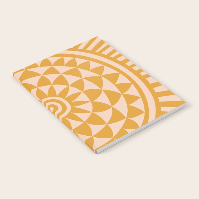 Geometric Yellow Sun  Notebook Gallery Image 2
