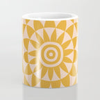 Geometric Yellow Sun  Coffee Mug Gallery Image 4