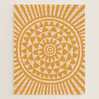 Geometric Yellow Sun  Jigsaw Puzzle Gallery Image 1