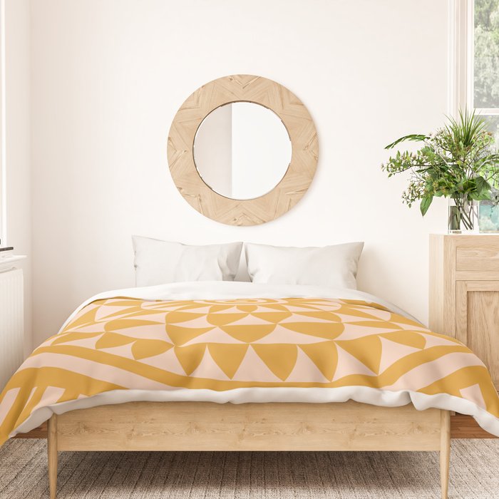 Geometric Yellow Sun  Duvet Cover Gallery Image 3