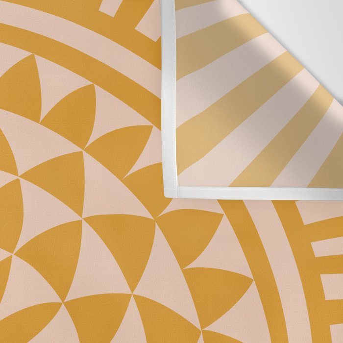 Geometric Yellow Sun  Wall Tapestry Gallery Image 3