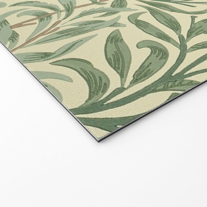 William Morris Willow Bough Green Cream Vintage Pattern Welcome Mat Gallery Image 2