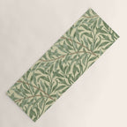 William Morris Willow Bough Green Cream Vintage Pattern Yoga Mat Gallery Image 1