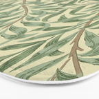 William Morris Willow Bough Green Cream Vintage Pattern Bath Mat Gallery Image 3