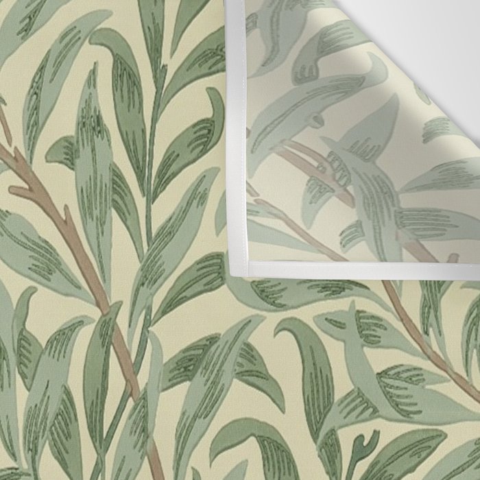 William Morris Willow Bough Green Cream Vintage Pattern Wall Tapestry Gallery Image 3
