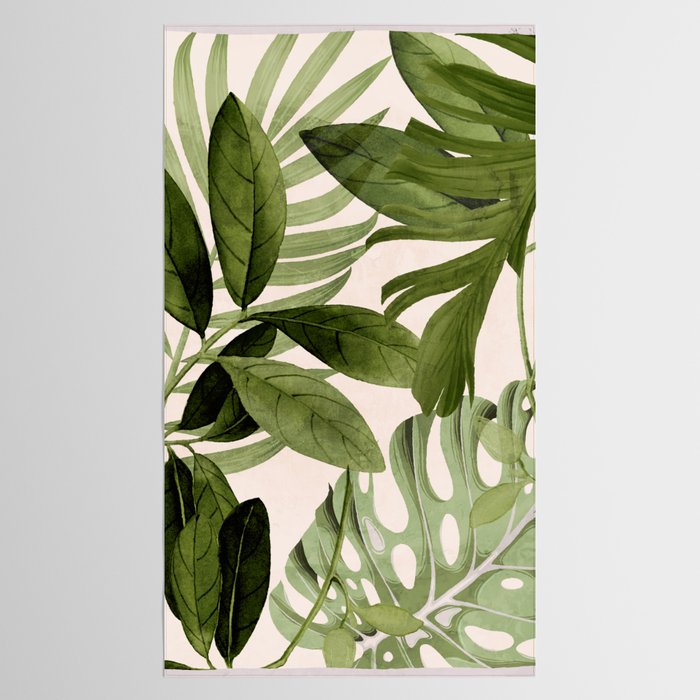 Abstract Art Tropical Leaves 100 Tablecloth Gallery Image 2