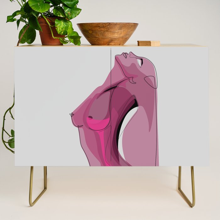 Pink Nudity Credenza Gallery Image 1