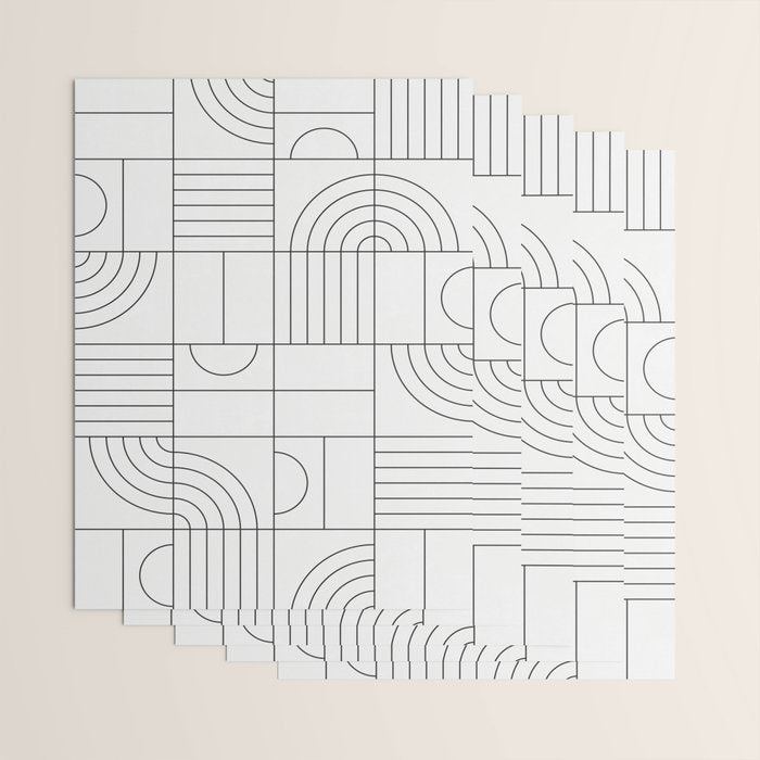 My Favorite Geometric Patterns No.19 - White Wrapping Paper Gallery Image 3