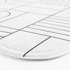 My Favorite Geometric Patterns No.19 - White Bath Mat Gallery Image 3
