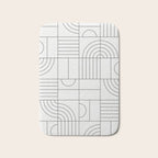 My Favorite Geometric Patterns No.19 - White Bath Mat Gallery Image 1