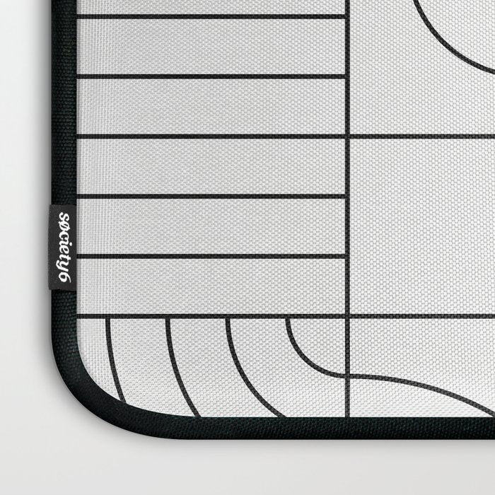 My Favorite Geometric Patterns No.19 - White Laptop Sleeve Gallery Image 3