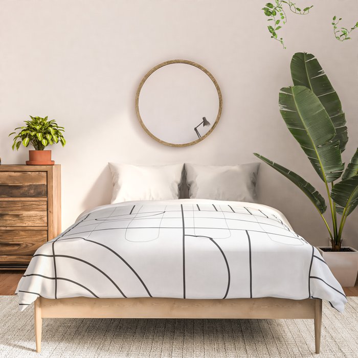 My Favorite Geometric Patterns No.19 - White Comforter Gallery Image 3