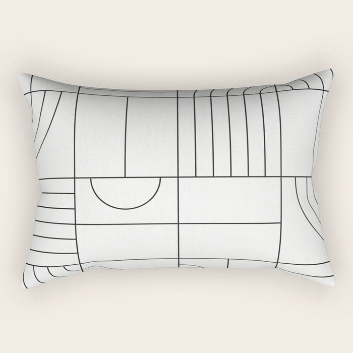 My Favorite Geometric Patterns No.19 - White Rectangular Pillow Gallery Image 2