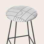 My Favorite Geometric Patterns No.19 - White Stool Gallery Image 2