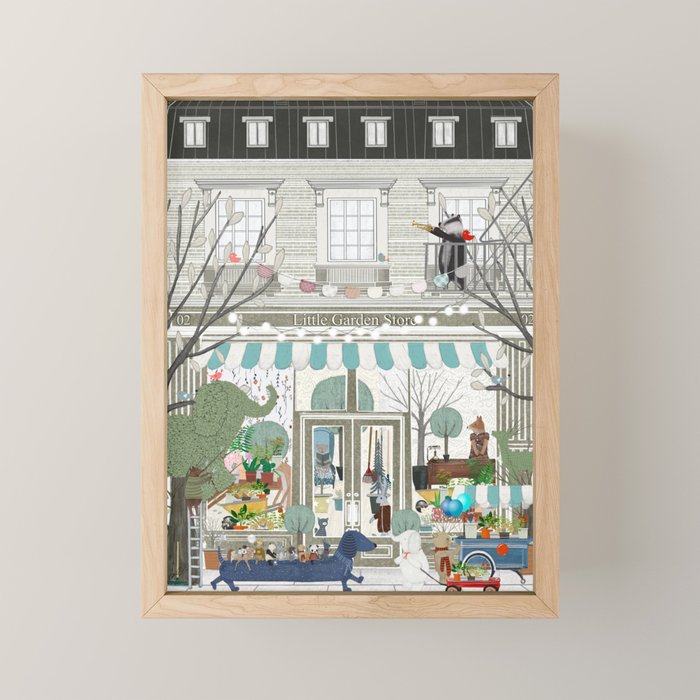 little garden store Mini Art Print Gallery Image 1