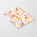 Retro Daisies - Rainbow Pastel Colors Notebook Gallery Image 3