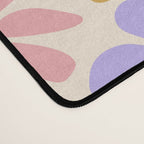Retro Daisies - Rainbow Pastel Colors Desk Mat Gallery Image 4